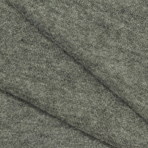 Grey Marl French Terry, Poly-Cotton, 220 gsm