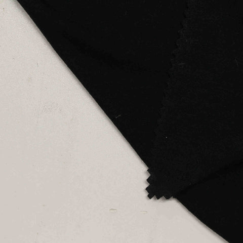 Viscose Stretch Jersey Knit Fabric, 120 gsm, 165 cm — Black