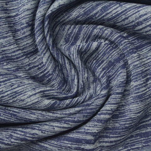 Blue Marl Fleece, Polyester, 280 gsm