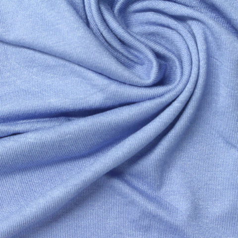Viscose Stretch Jersey Knit Fabric, 150 gsm — Blue