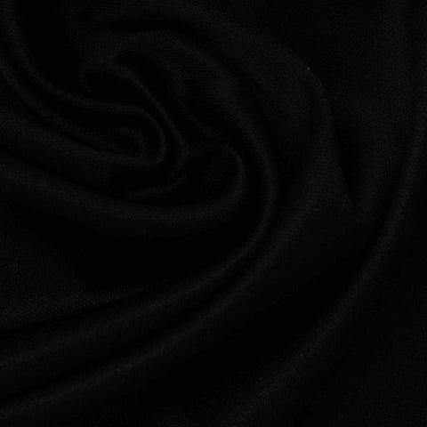 Black Interlock Knit, Polyester