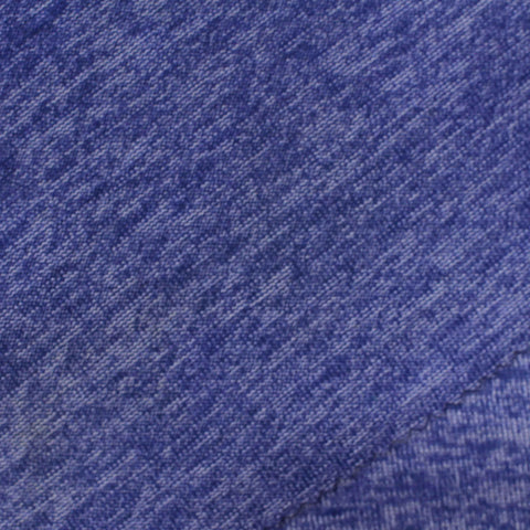 Blue Marl Chunky Knit, Polyester, 260 gsm