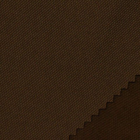Brushed Polyester Stretch Piqué Knit Fabric, 220 gsm — Brown