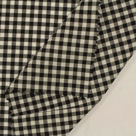 Black Check Woven, Viscose