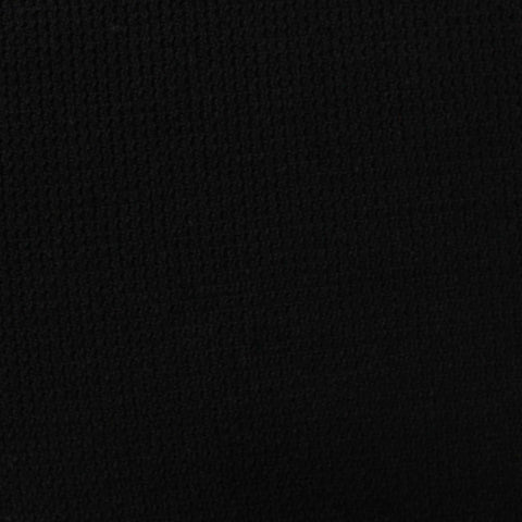 Polyester Viscose Chunky Knit Fabric, 340 gsm, 155 cm — Black