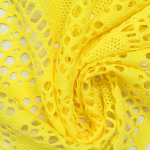 Yellow Bold-Heart Jacquard, Polyester