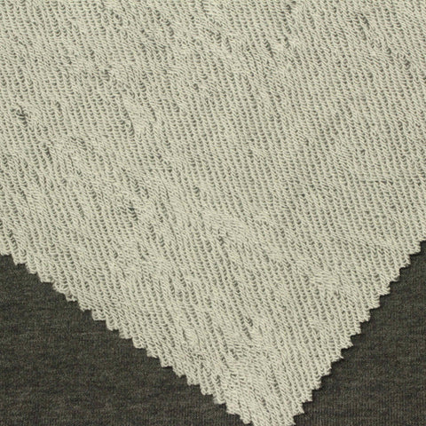 Green Marl French Terry, Poly-Cotton, 315 gsm