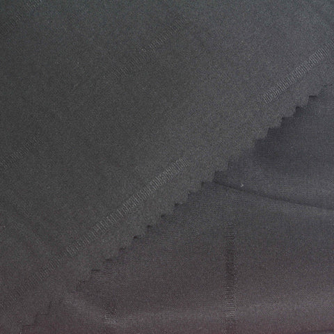 Black Vertical-Stripe Woven