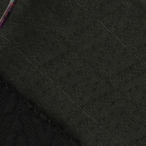 Dark Olive Wavy-Chevron Jacquard, Polyester
