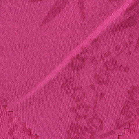 Fuchsia Floral Jacquard, Polyester
