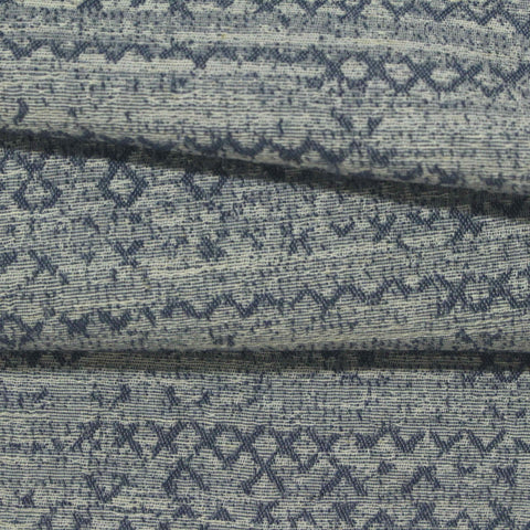 Jacquard Polyester Cotton Scuba Knit Fabric, 190 gsm, 150 cm — Blue