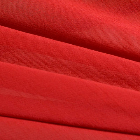 Slub 100% Polyester Chiffon Fabric, 85 gsm, 147 cm — Red
