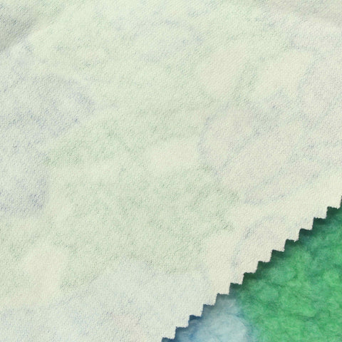 Blue Abstract Fleece, Poly-Cotton
