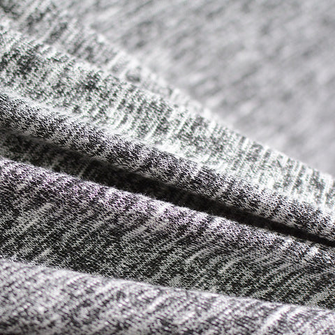 Black Marl Chunky Knit, Viscose-Poly, 220 gsm, 170 cm