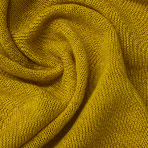 Polyester Viscose Jersey Knit Fabric, 218 gsm — Yellow