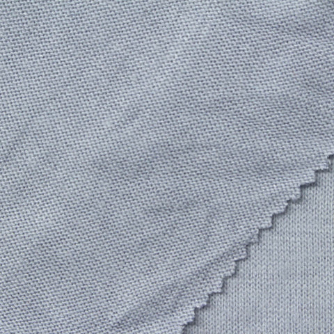 Brushed Viscose Polyester Stretch Jersey Knit Fabric, 220 gsm — Blue