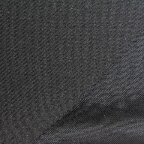 Dark Grey Heathered-Marl Piqué Knit, Polyester, 275 gsm