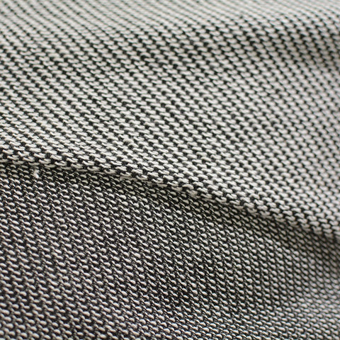 Black Marl Chunky Knit, Poly-Cotton, 150 gsm