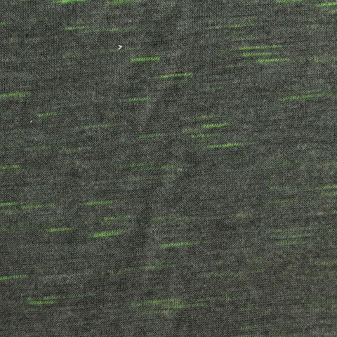 Dark Grey Heathered-Marl Scuba Knit, Polyester, 220 gsm, 160 cm