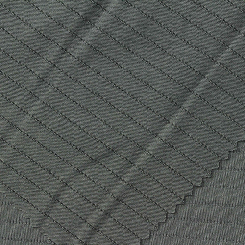 Jacquard Nylon Polyester Stretch Jersey Knit Fabric, 185 gsm, 165 cm — Green