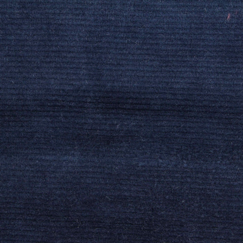 Cotton Polyester Stretch Velvet Fabric, 300 gsm, 130 cm — Navy