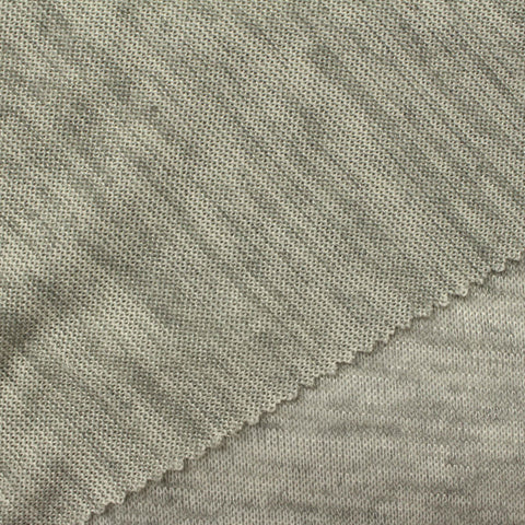Light Grey Heathered-Marl Chunky Knit, Polyester, 160 gsm