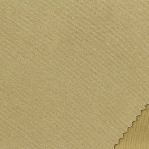 Nylon Viscose Stretch Scuba Knit Fabric, 230 gsm, 165 cm — Khaki