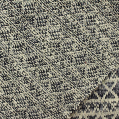Off-White Geometric-Diamond Jacquard, Cotton-Poly