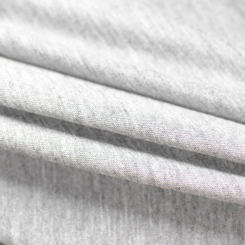 Light Grey Heathered-Marl Jersey Knit, Viscose, 102 gsm