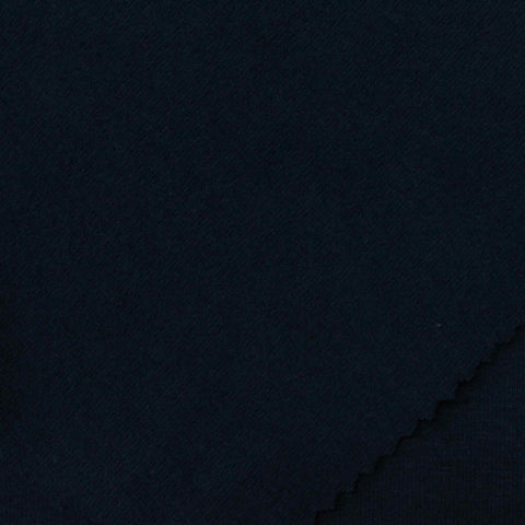 Dark Navy Brushed Rib Knit