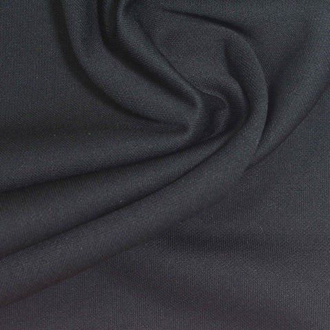 Dark Charcoal Scuba Knit, Cotton-Poly