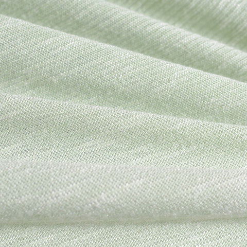 Light Green Heathered-Marl Chunky Knit, Viscose-Poly, 179 gsm