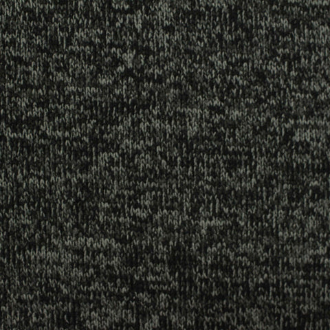 Black Heathered-Marl French Terry, Polyester