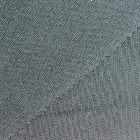 Dark Grey Rib Knit, Cotton