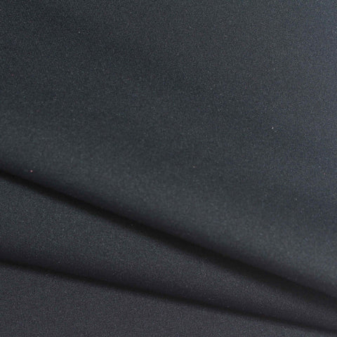 Brushed Polyester Stretch Sateen Fabric, 400 gsm, 140 cm — Navy
