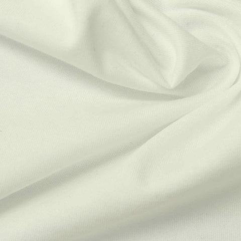 100% Cotton Knit Fabric, 170 gsm, 175 cm — White