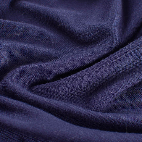 Viscose Stretch Jersey Knit Fabric, 150 gsm — Navy