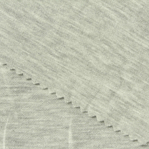 Light Grey Marl Scuba Knit, Viscose-Poly, 290 gsm