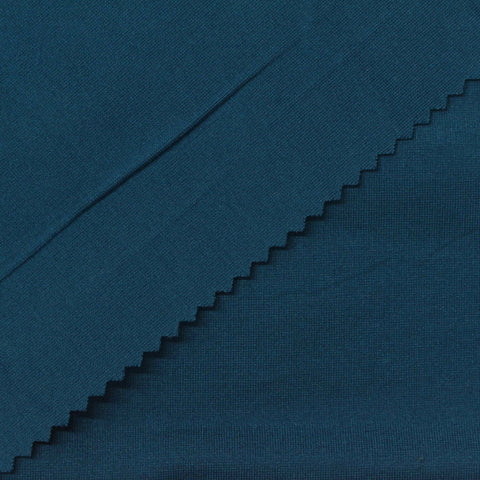 Dark Teal Ponte Knit, Viscose-Nylon