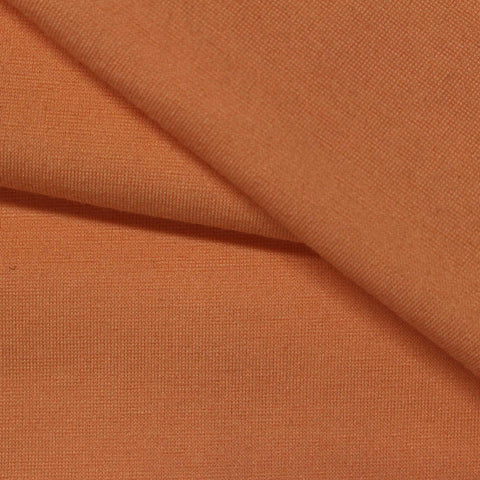 Viscose Nylon Stretch Ponte Knit Fabric, 400 gsm, 168 cm — Orange