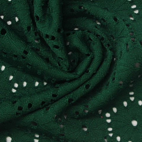 Dark Green Openwork Jacquard, Polyester