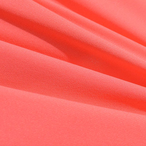 100% Polyester Linen-Look Fabric, 115 gsm, 147 cm — Red, ref EF-8535