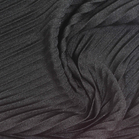 Black Textured Jersey Knit, Polyester