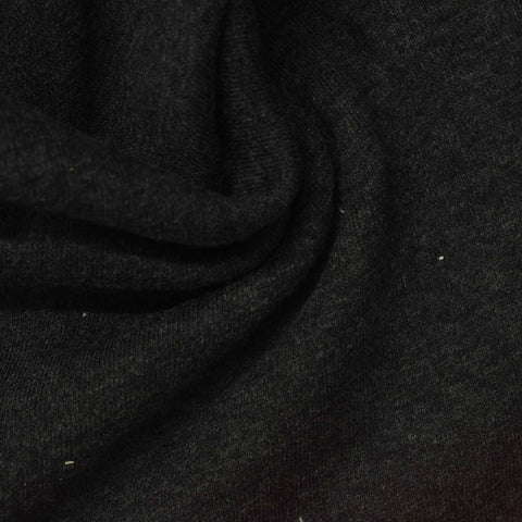 Dark Grey Marl French Terry, Cotton-Poly, 310 gsm, 180 cm