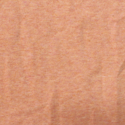 Orange Marl Interlock Knit, Poly-Cotton