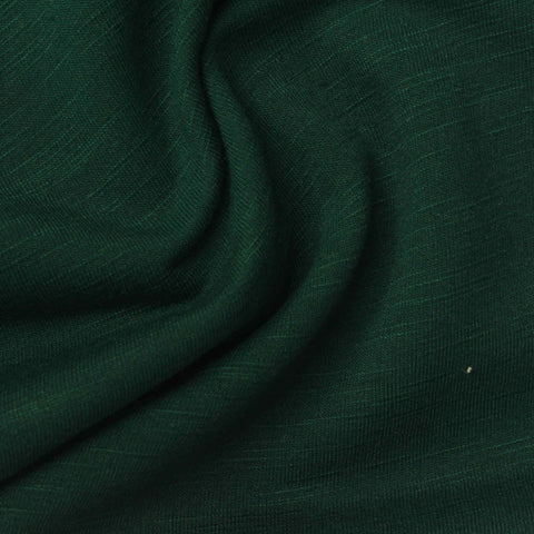 Dark Green Marl French Terry, Poly-Viscose, 265 gsm