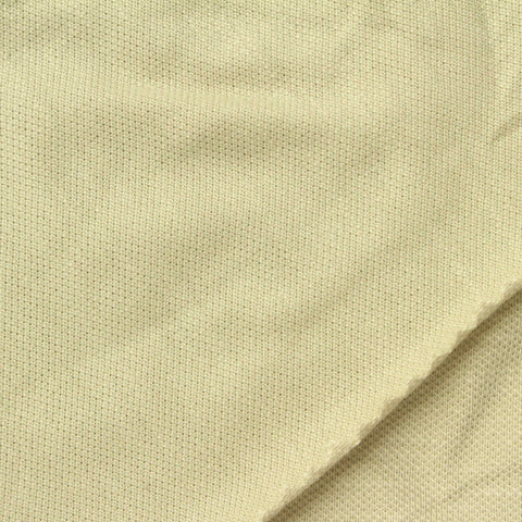 Cotton Polyester Stretch Piqué Knit Fabric, 220 gsm, 185 cm — Khaki