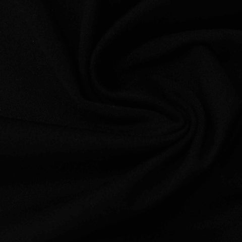 Nylon Stretch Knit Fabric, 210 gsm, 160 cm — Black