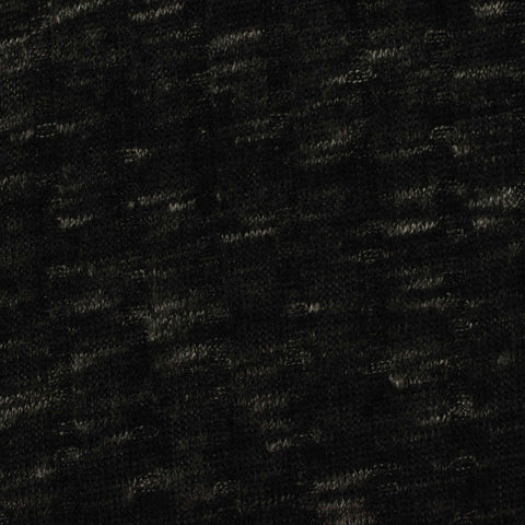 Dark Grey Marl Rib Knit, Polyester, 154 gsm