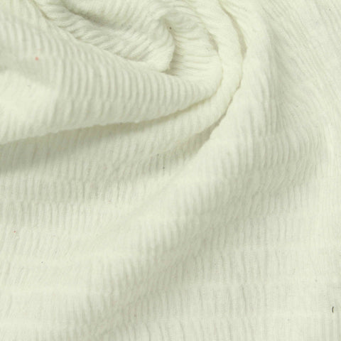 Polyester Cotton Stretch Crepe Fabric, 270 gsm, 102 cm — Beige